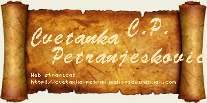 Cvetanka Petranjesković vizit kartica
